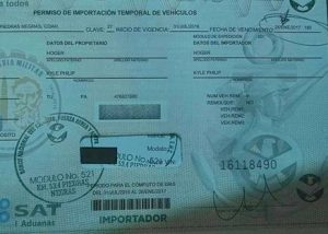 Image of a Temporary import permit